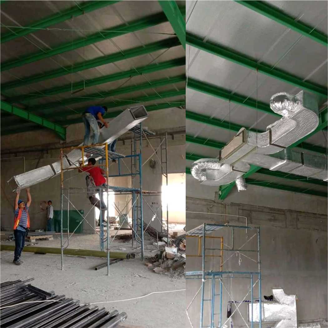Pemasangan piping line dan ducting industri