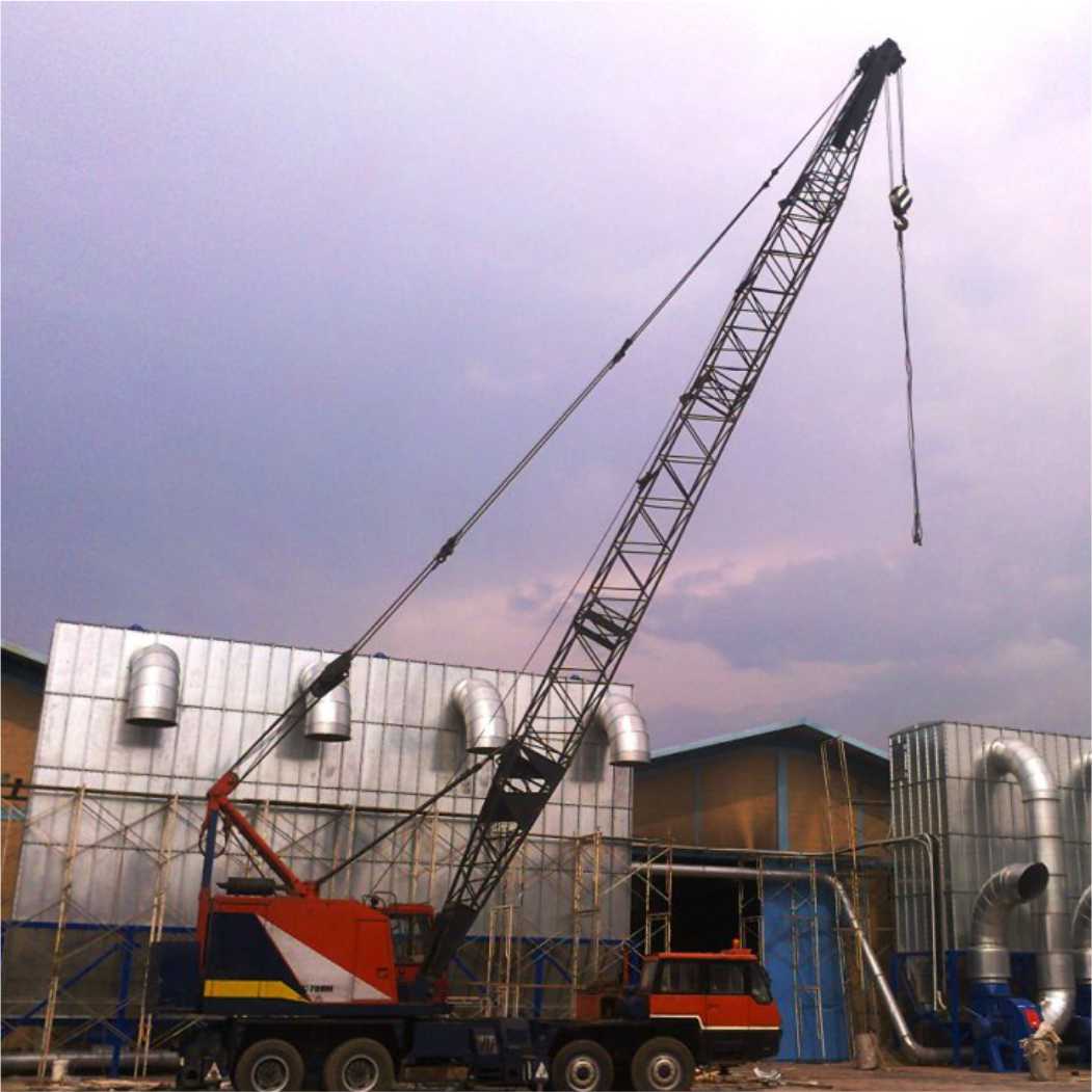 Pengelasan struktur ducting pabrik